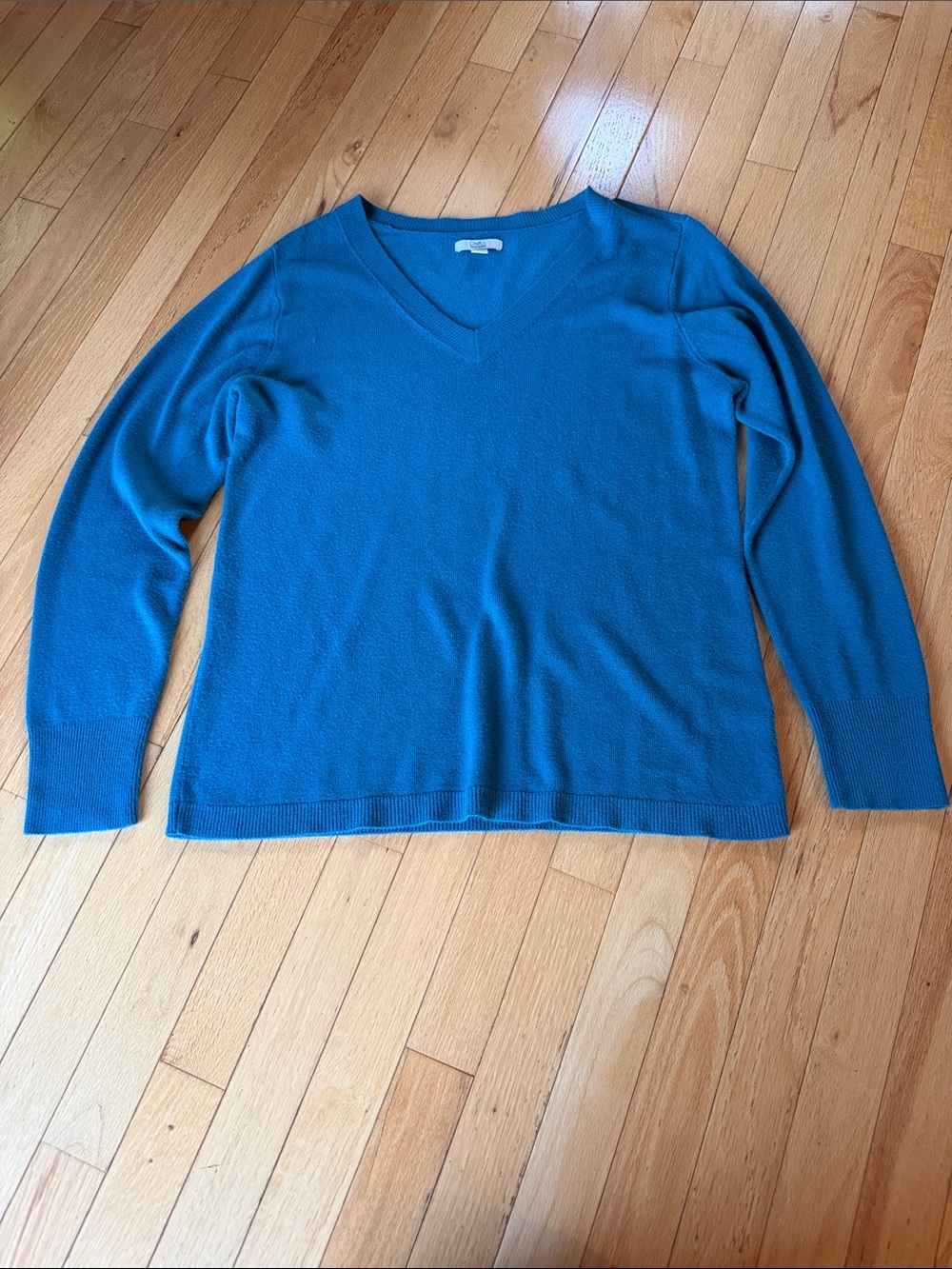 croft & barrow Teal V-Neck Sweater